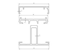 Hollow glass greenhouse profiles